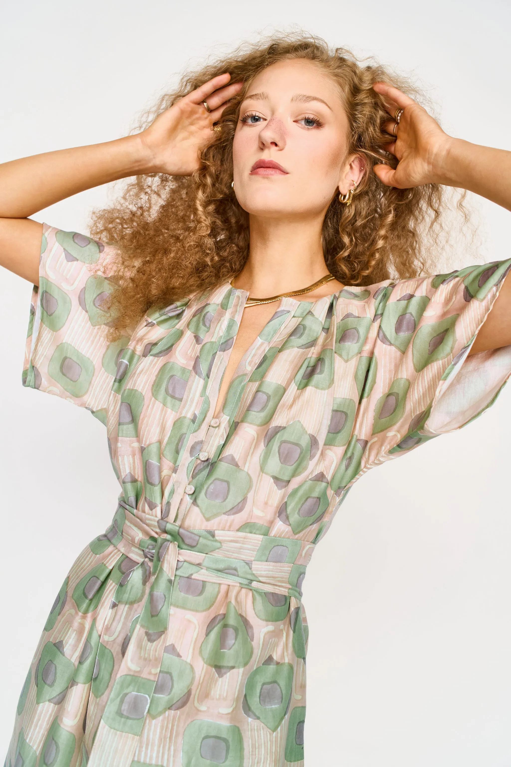 Lostine Dress in Stony Coeur sold by Mirth product image thumbnail 5