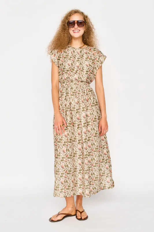 Merida Dress in Pink Cowrie made by Mirth