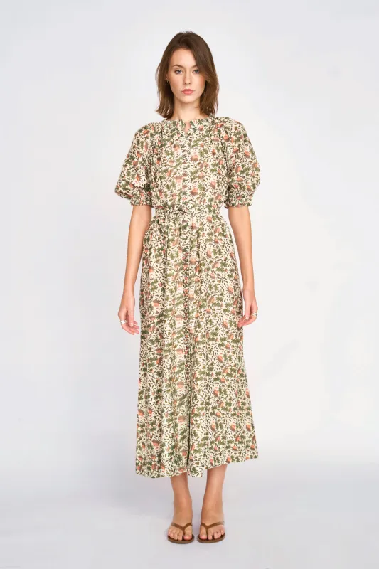 Somerset Dress in Pink Cowrie sold by Mirth