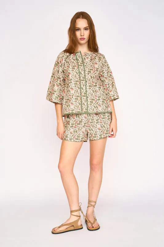 Somerset Top in Pink Cowrie sold by Mirth