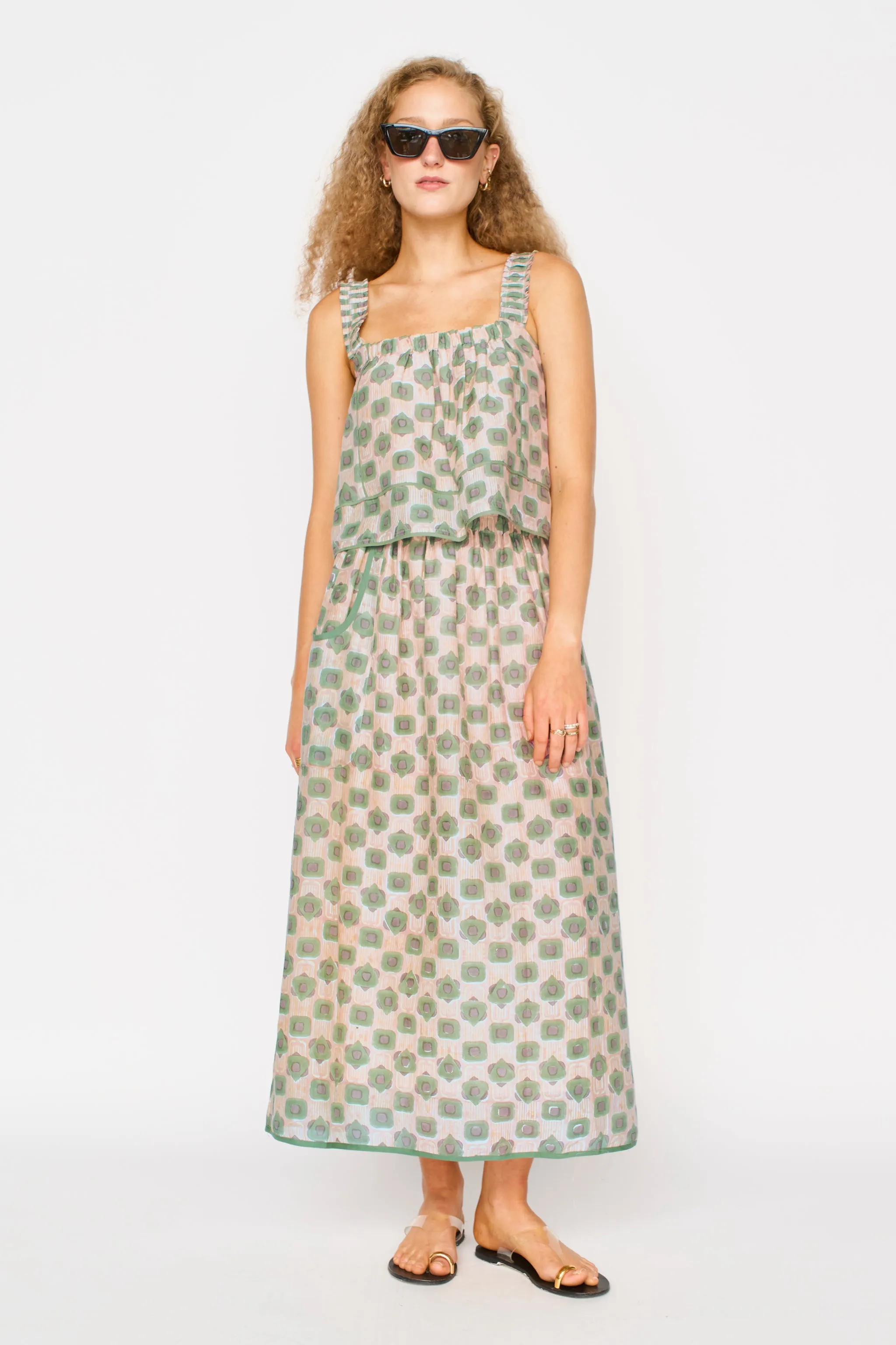 Verona Skirt in Petite Stony Coeur sold by Mirth