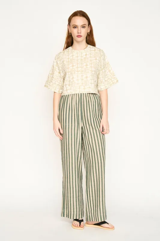Baden Pant in Safari Stripe made by Mirth