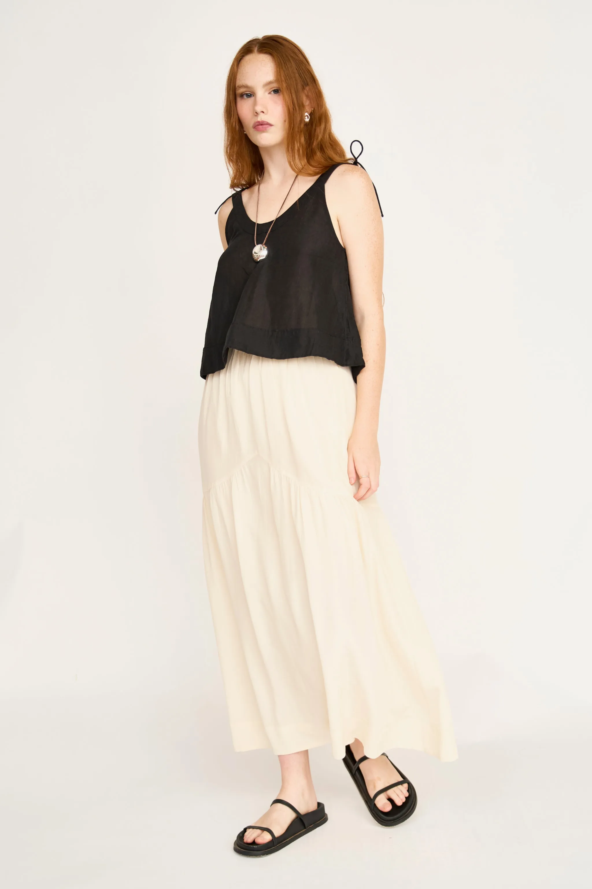 Brighton Silk Skirt in Cream sold by Mirth product image thumbnail 5