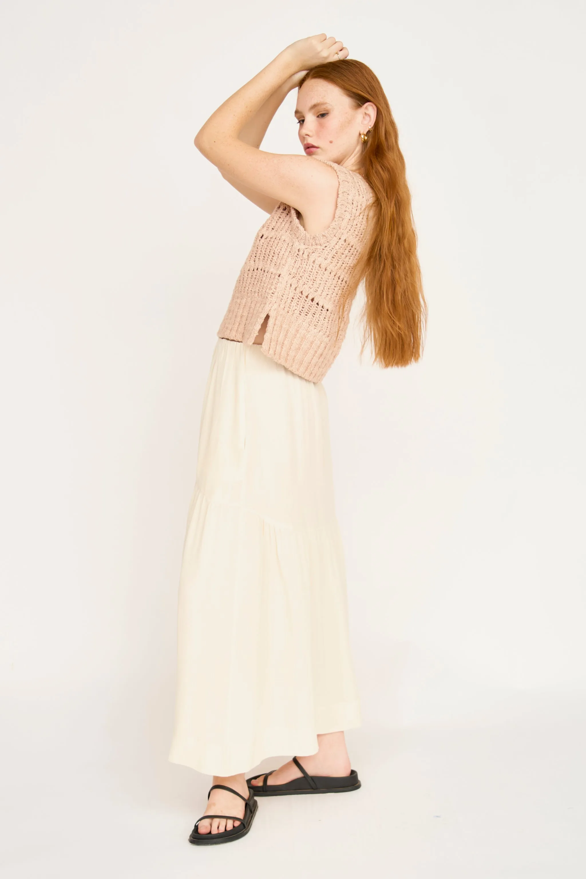 Brighton Silk Skirt in Cream sold by Mirth product image thumbnail 4