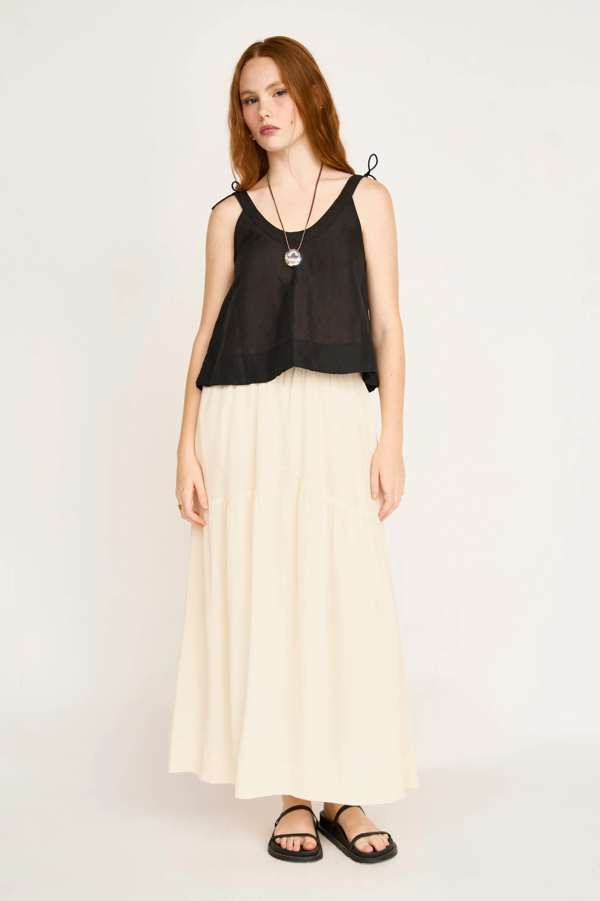 Brighton Silk Skirt in Cream sold by Mirth product image thumbnail 2