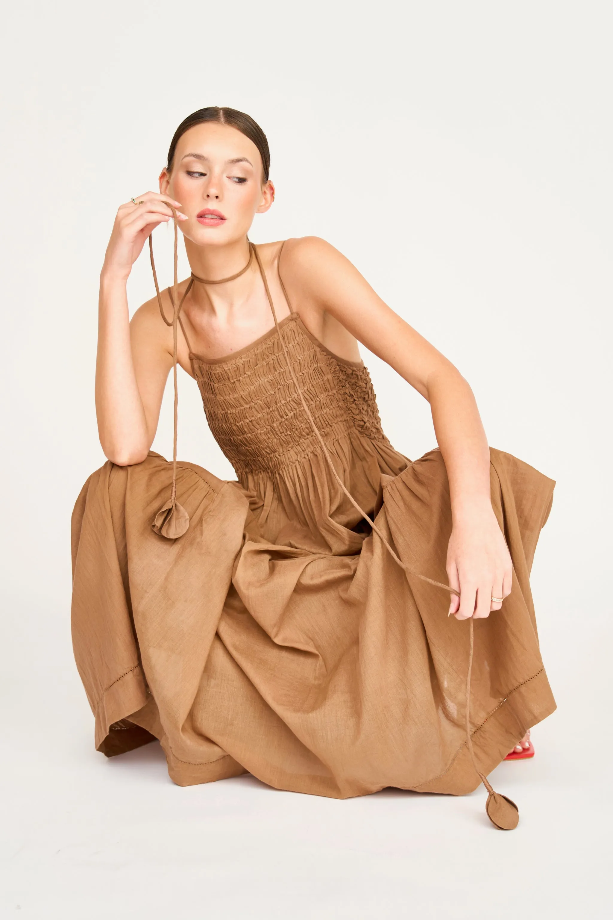 Janeiro Dress in Brownie sold by Mirth product image thumbnail 3