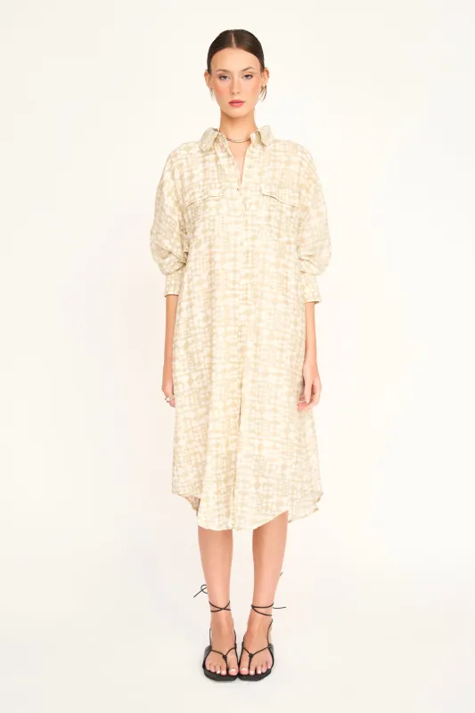 Kyoto House Dress in Sandcastle made by Mirth