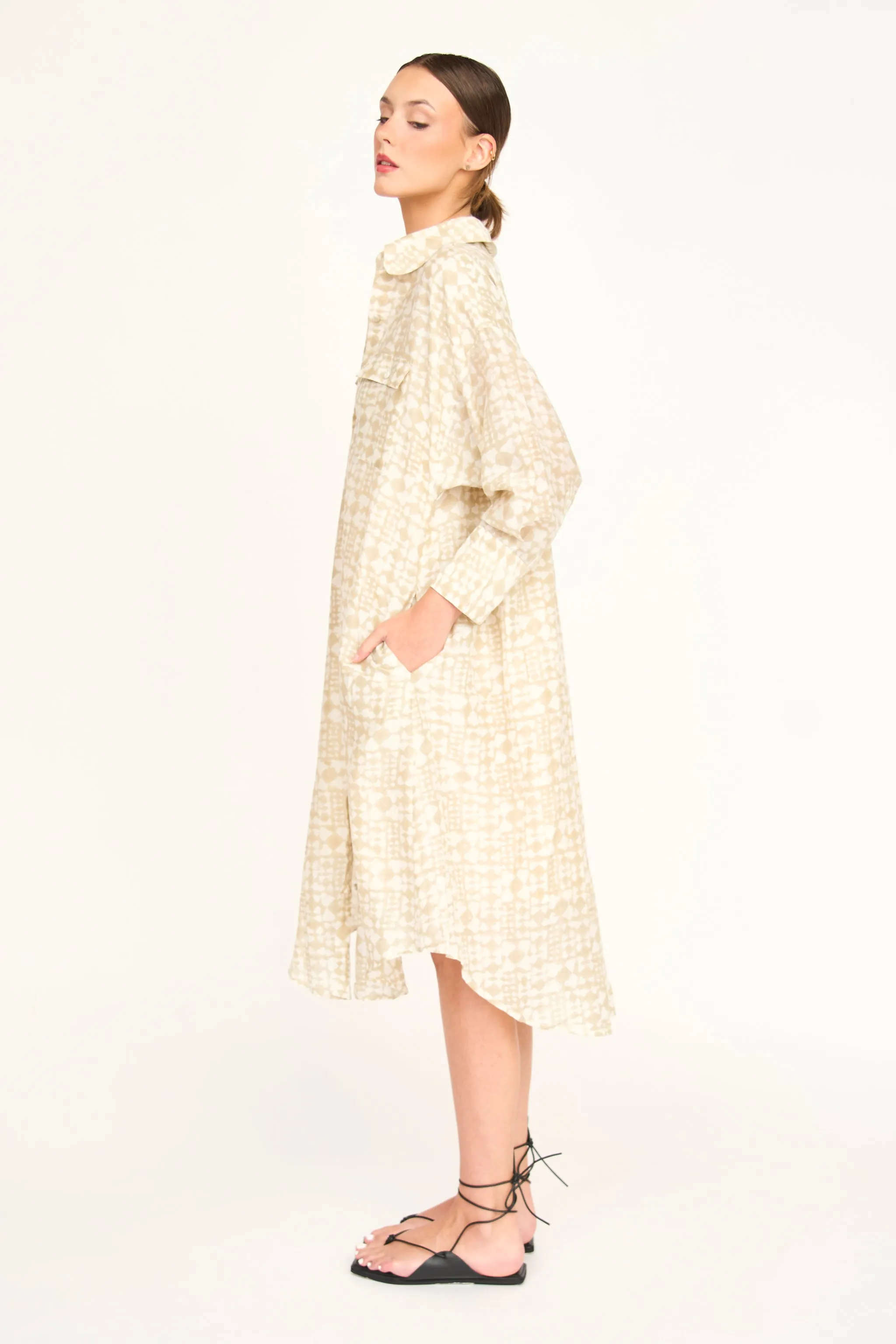 Kyoto House Dress in Sandcastle sold by Mirth product image thumbnail 3