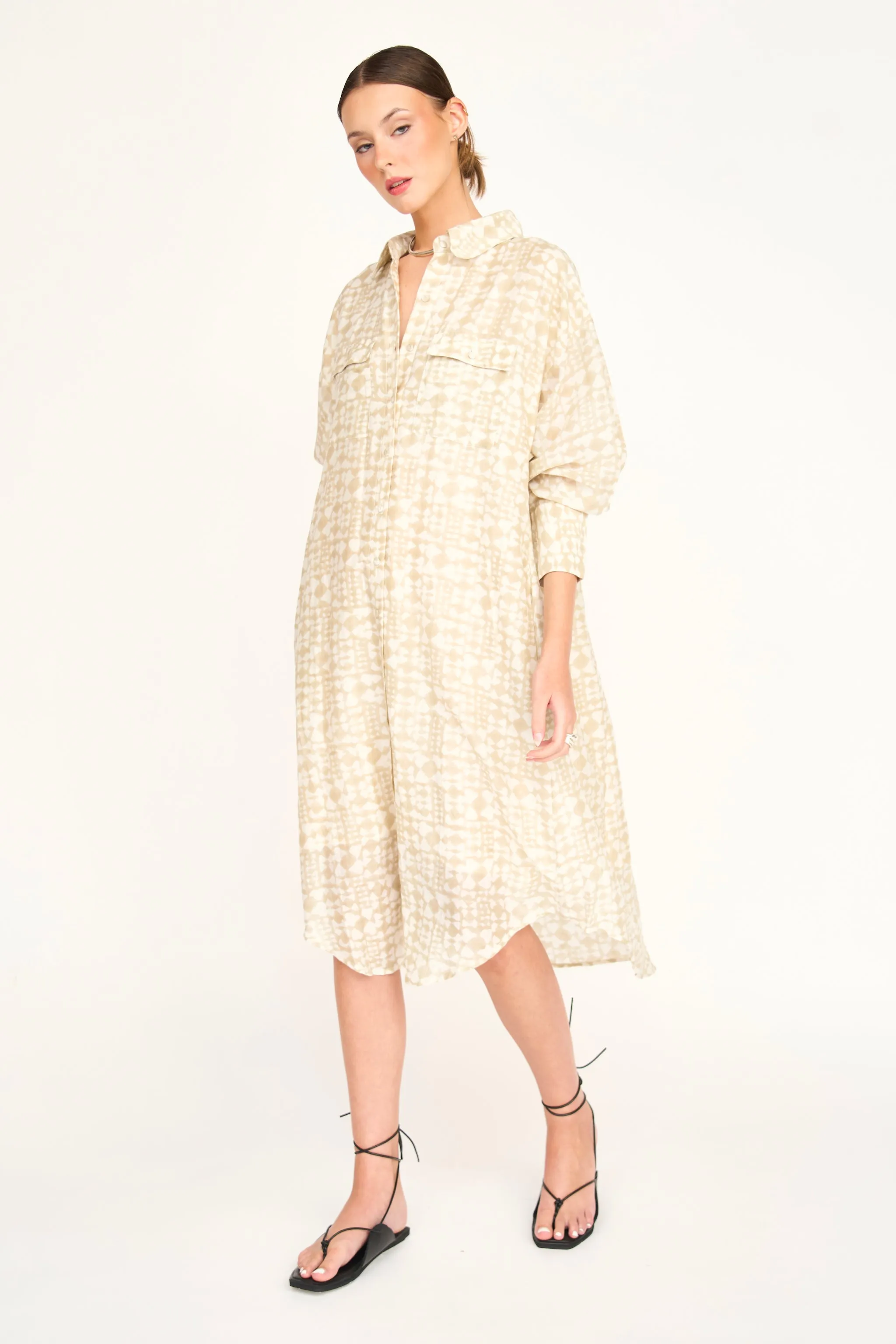 Kyoto House Dress in Sandcastle sold by Mirth product image thumbnail 4