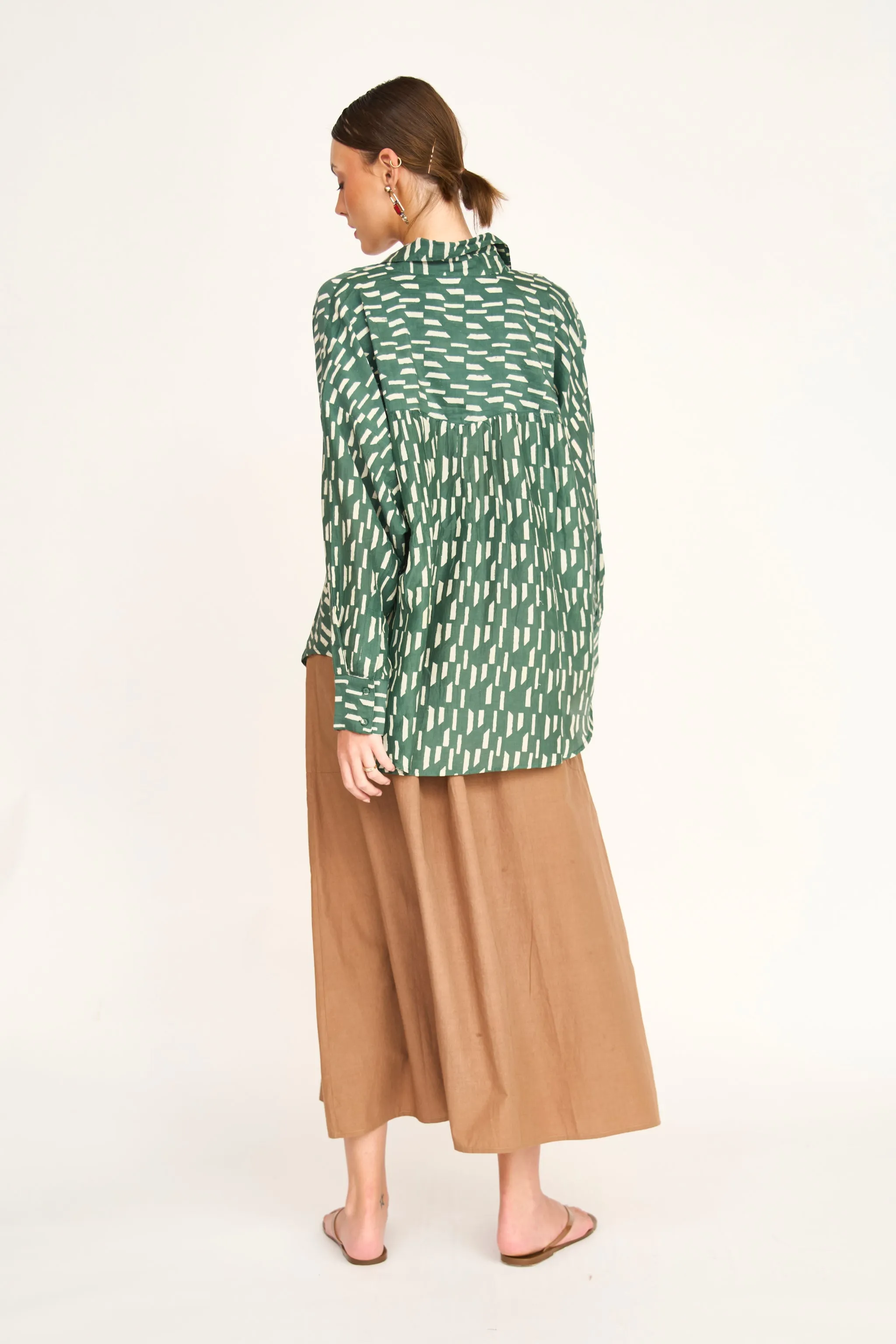 Kyoto Shirt in Verdure Rainfall sold by Mirth product image thumbnail 5