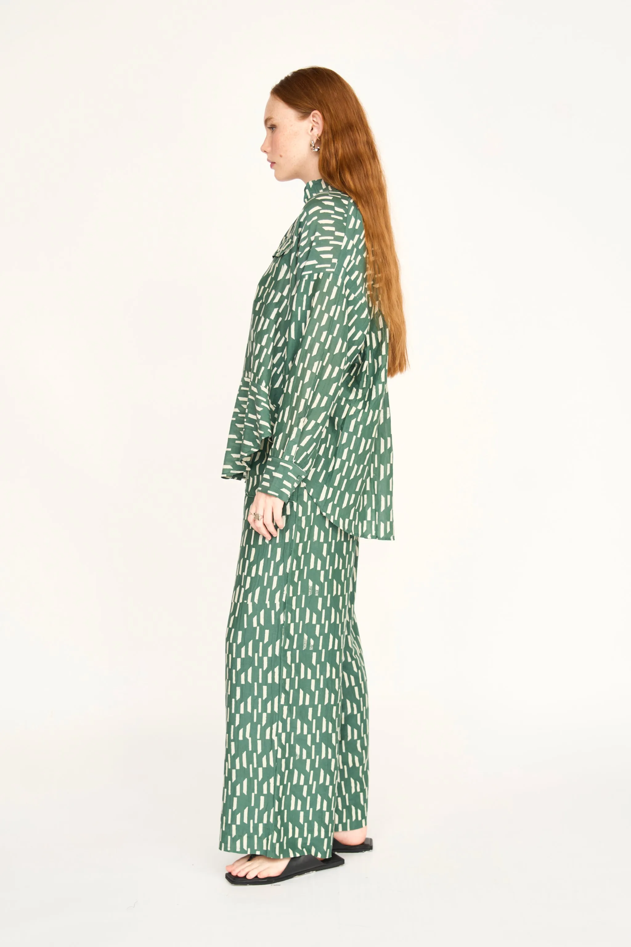 Kyoto Shirt in Verdure Rainfall sold by Mirth product image thumbnail 3