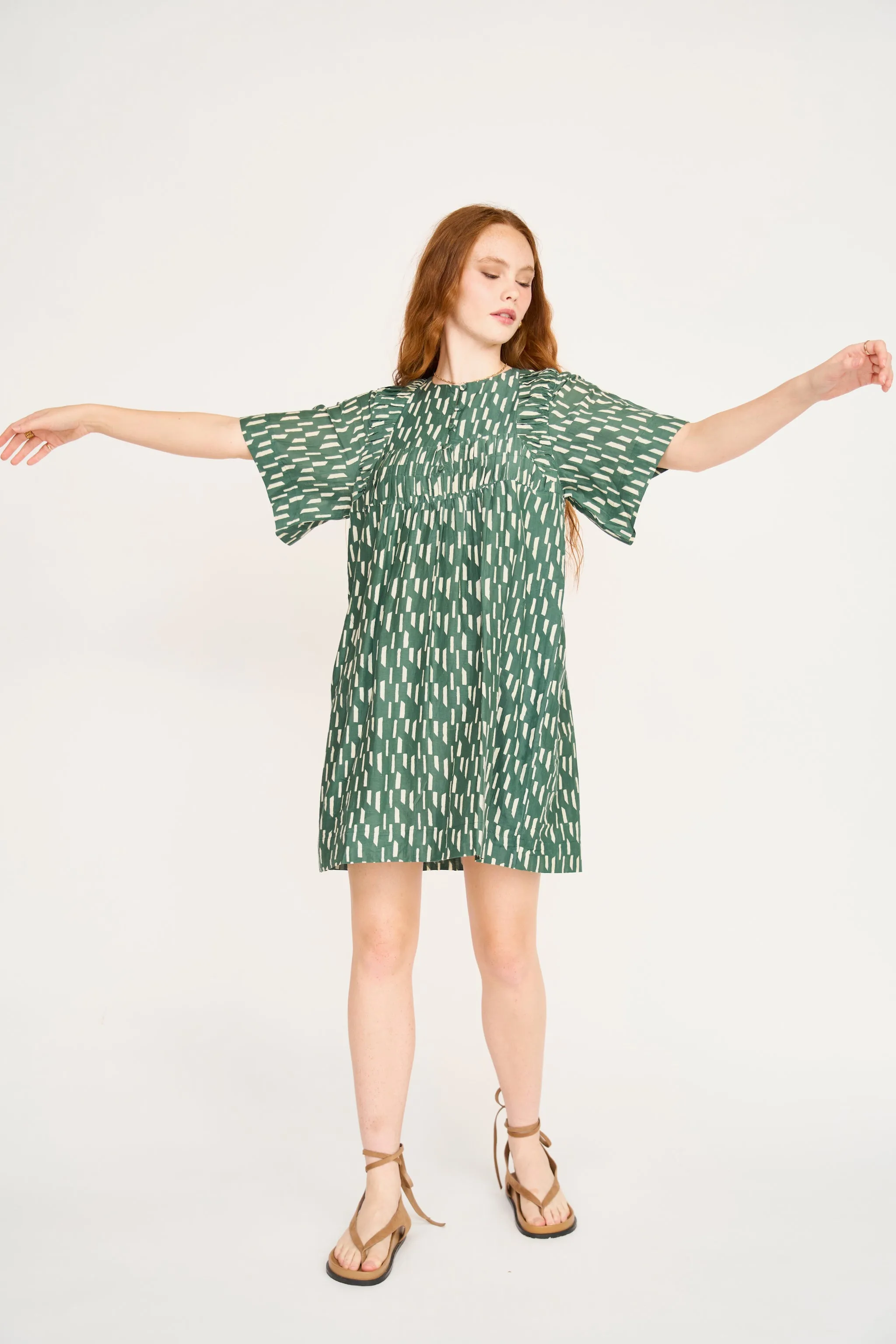 Marrakesh Dress in Verdure Rainfall sold by Mirth product image thumbnail 4