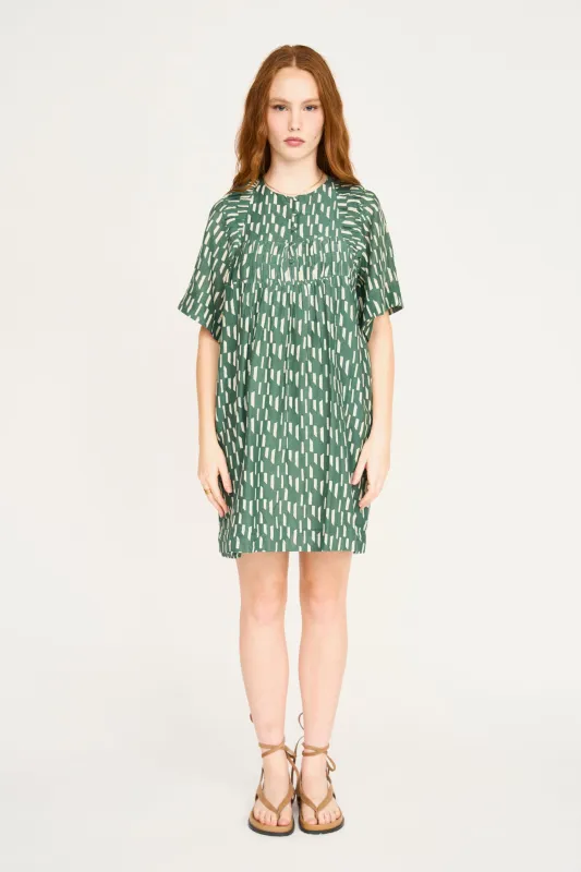 Marrakesh Dress in Verdure Rainfall made by Mirth