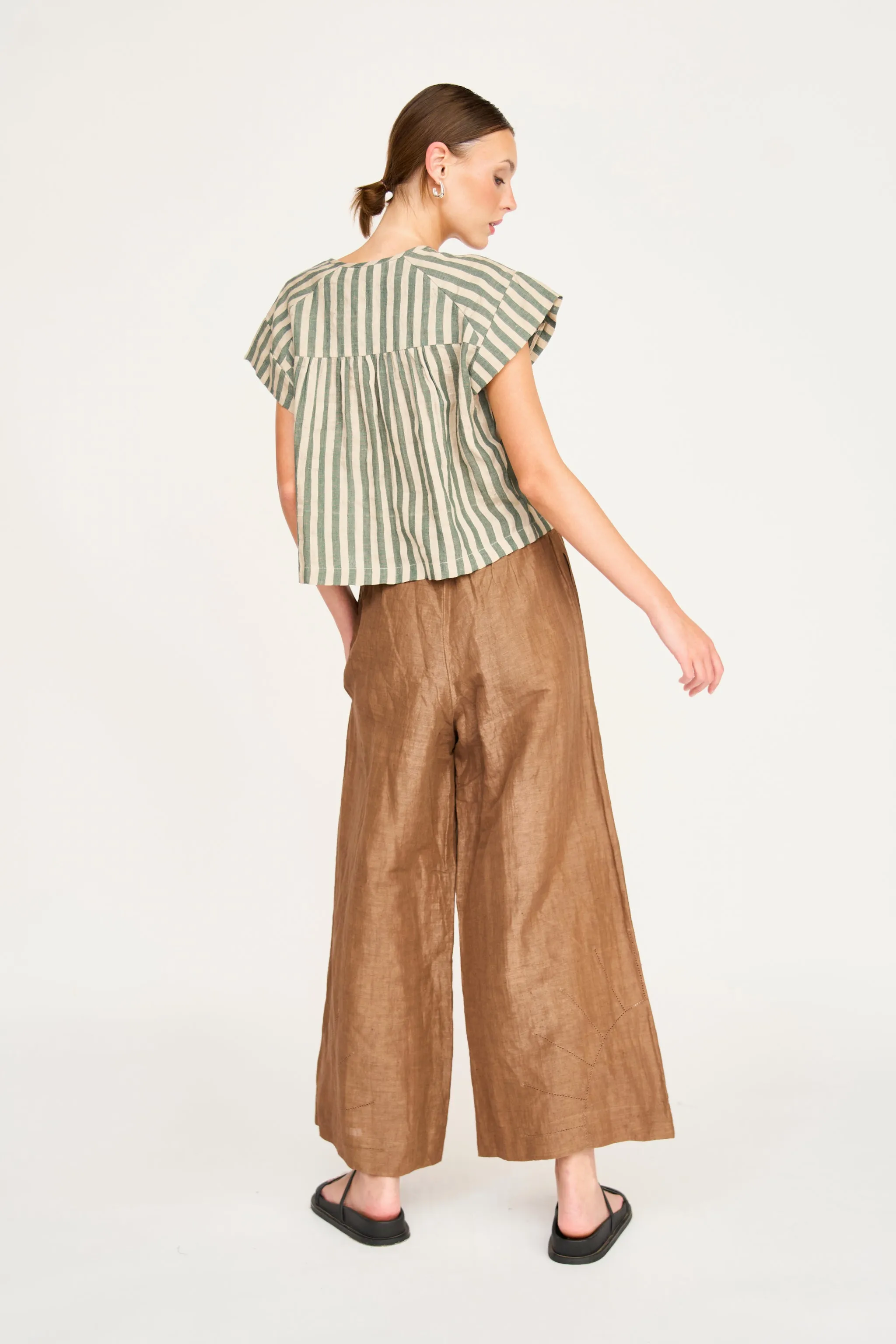 Mirth Pant in Brownie Linen (Starts Shipping April 15th) sold by Mirth product image thumbnail 4