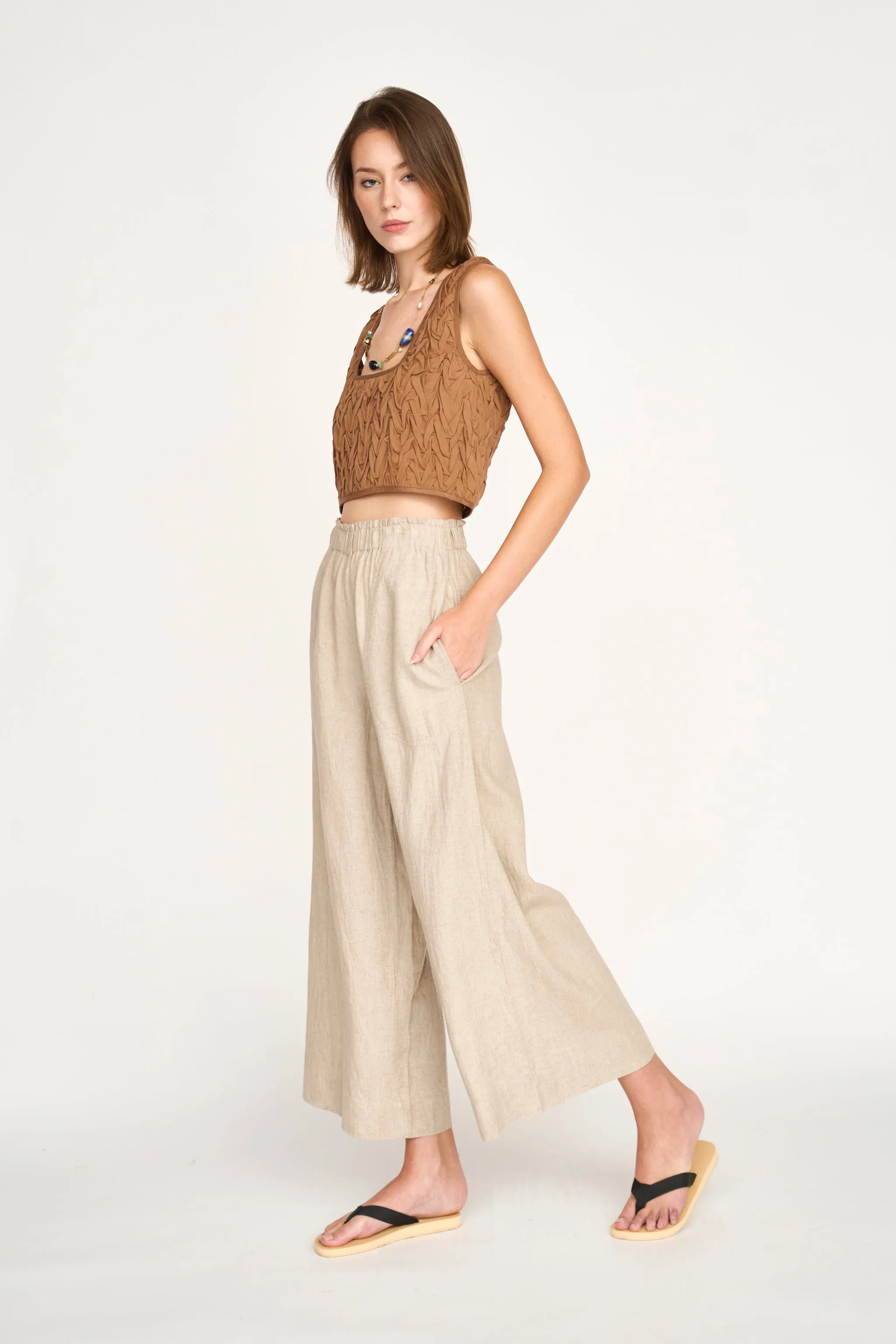 Mirth Pant in Natural Linen sold by Mirth product image thumbnail 2