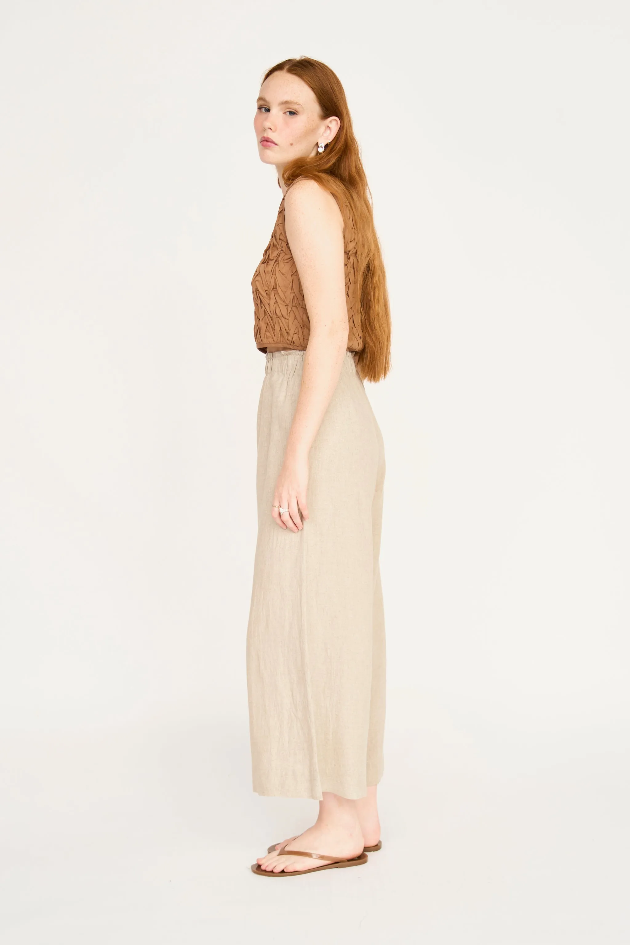 Mirth Pant in Natural Linen sold by Mirth product image thumbnail 4