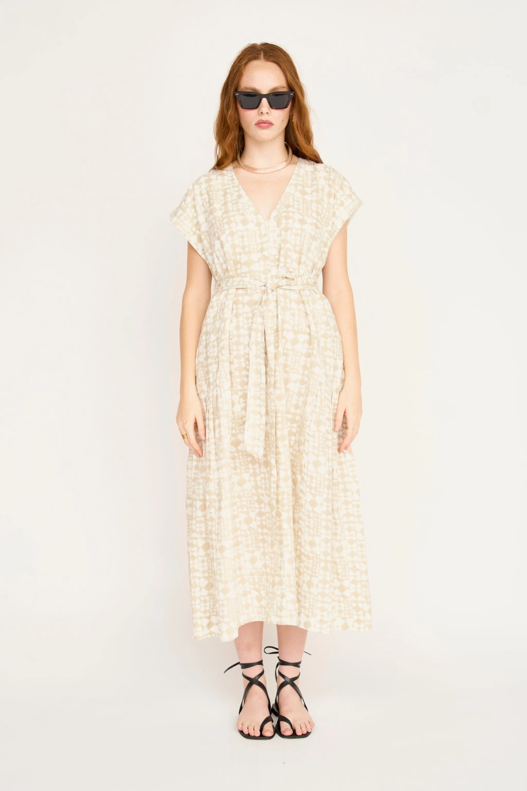 Oaxaca Dress in Sandcastle sold by Mirth