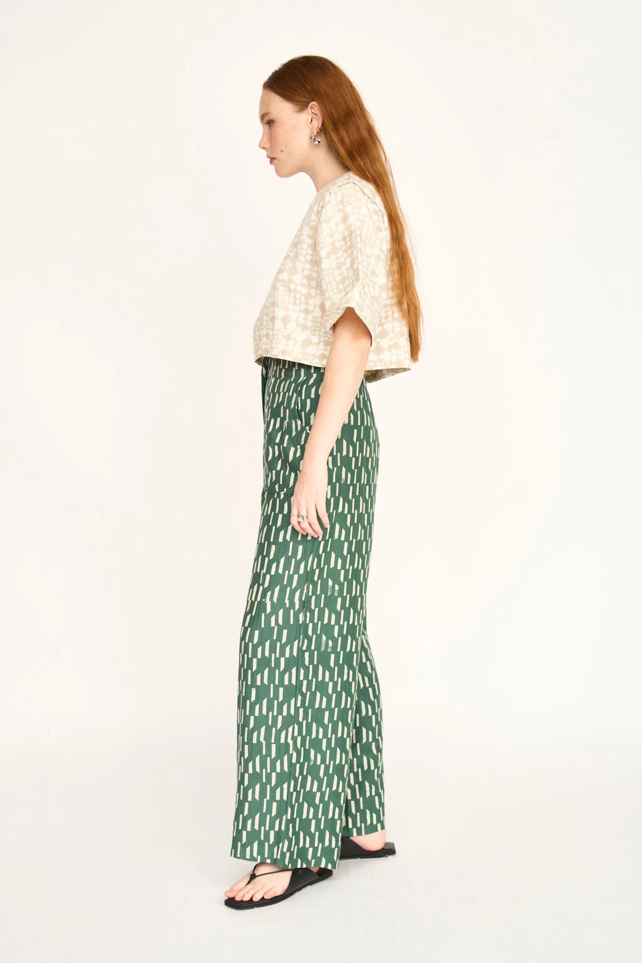 Tivot Pant in Verdure Rainfall sold by Mirth product image thumbnail 4