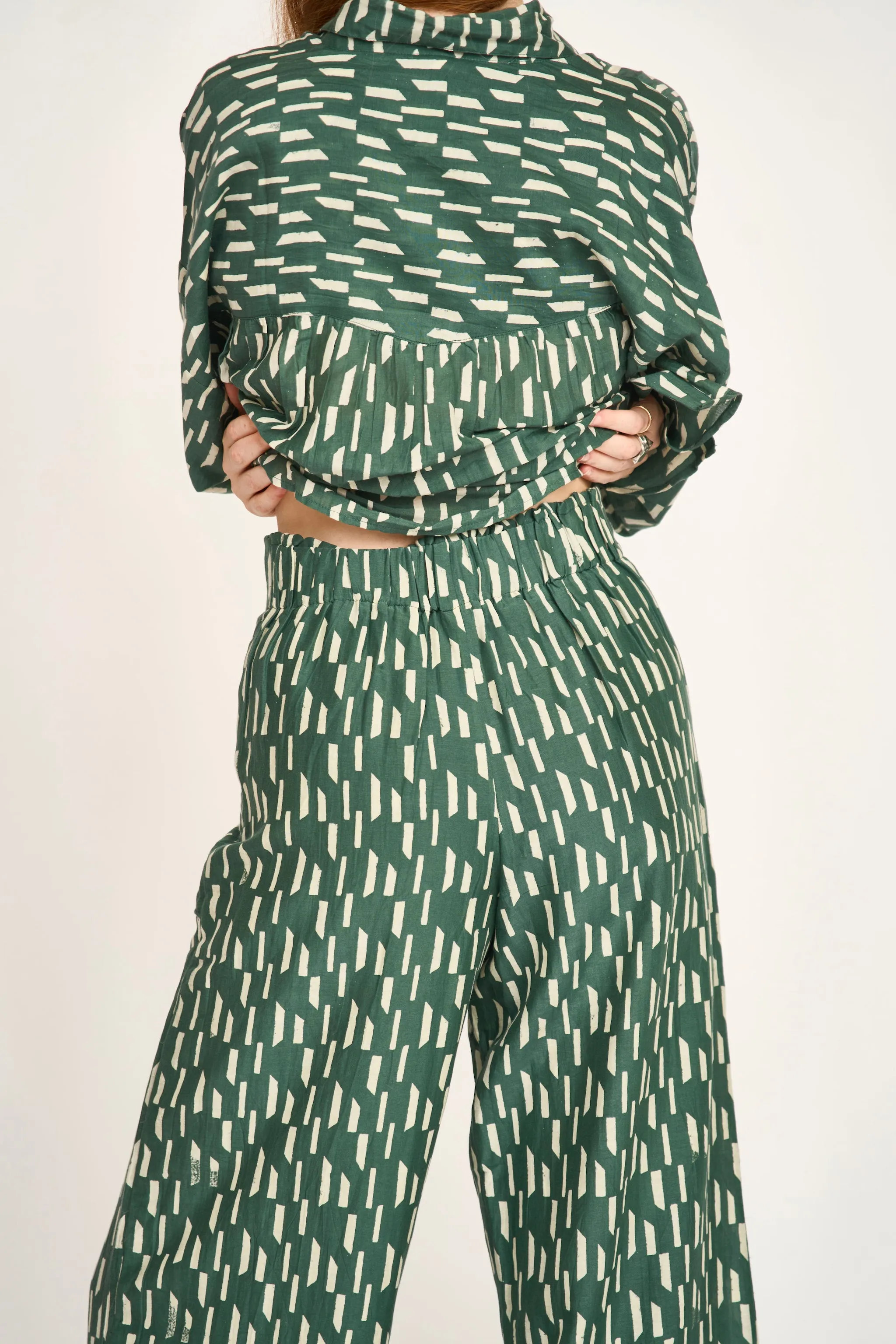 Tivot Pant in Verdure Rainfall sold by Mirth product image thumbnail 3