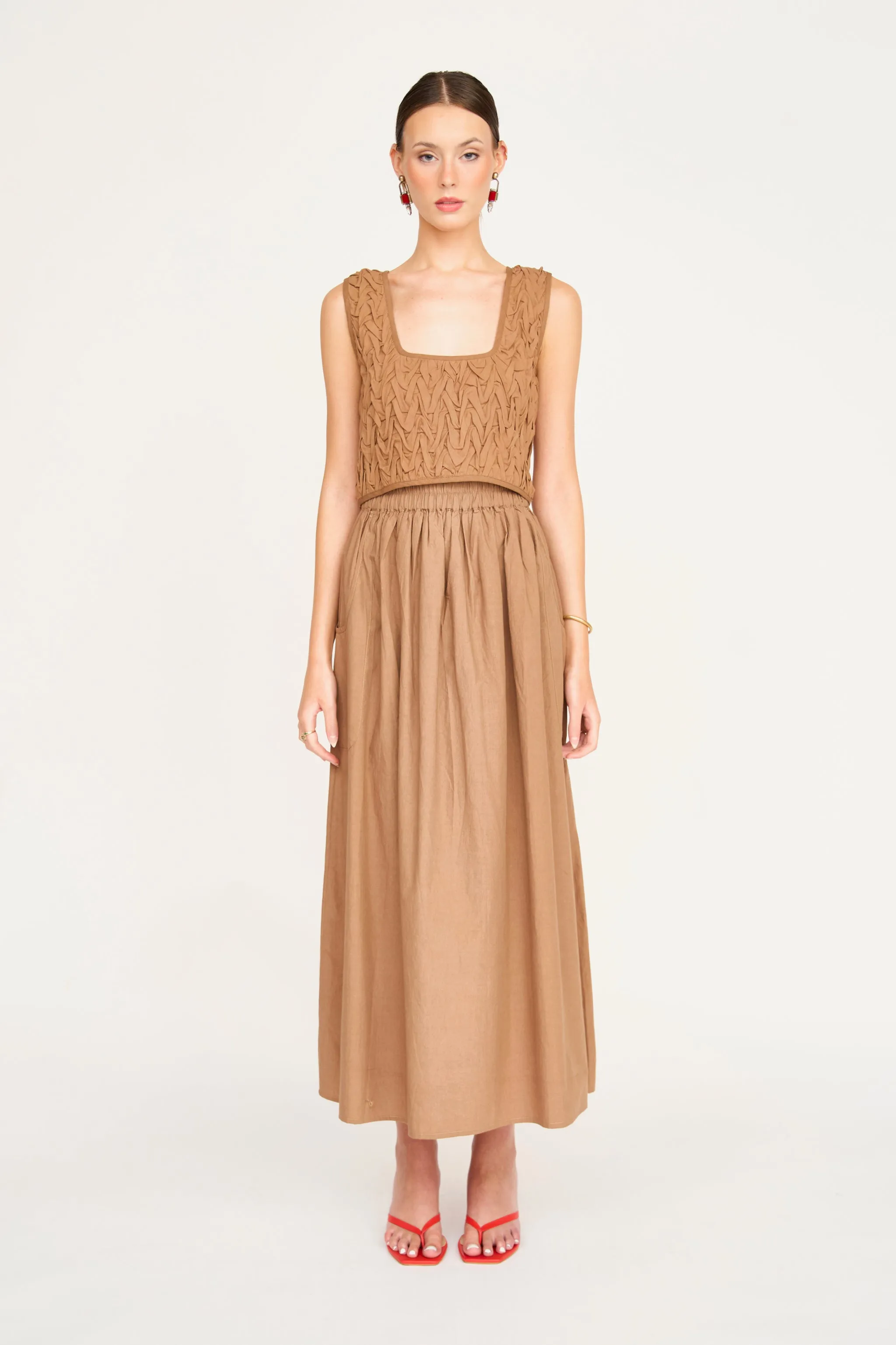 Verona Skirt in Brownie sold by Mirth