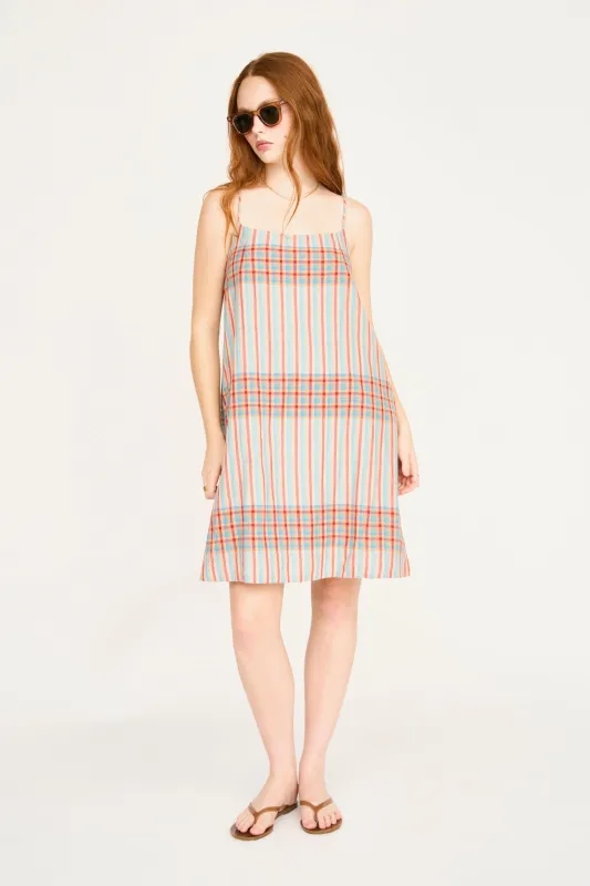 Ilio Short Dress in Campfire Plaid made by Mirth