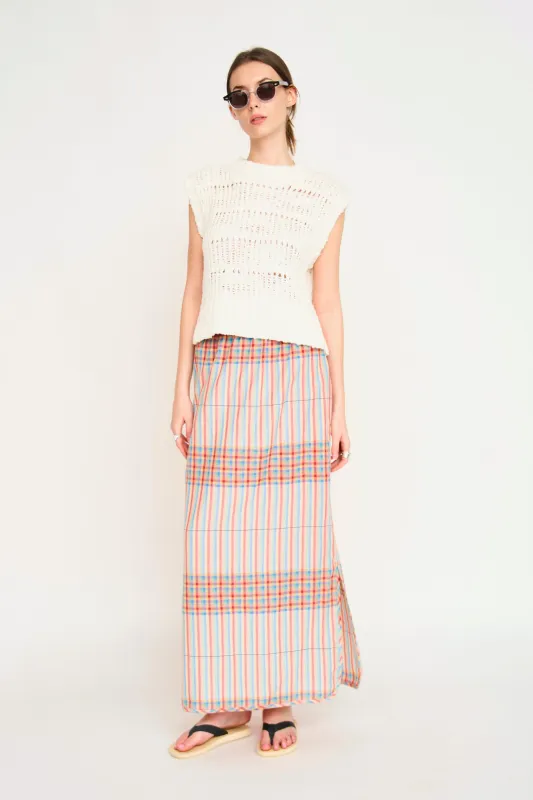 Parma Skirt in Campfire Plaid made by Mirth