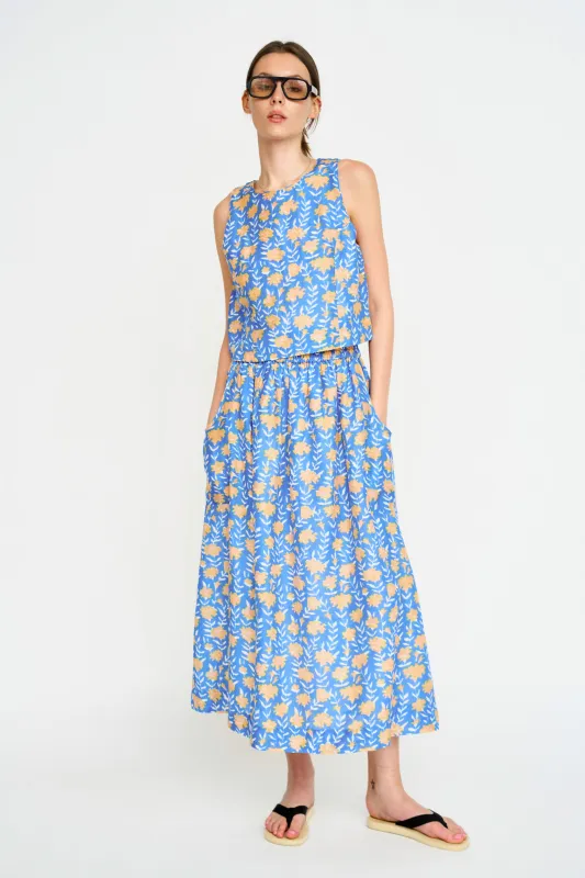 Verona Skirt in Tangerine Carnation made by Mirth