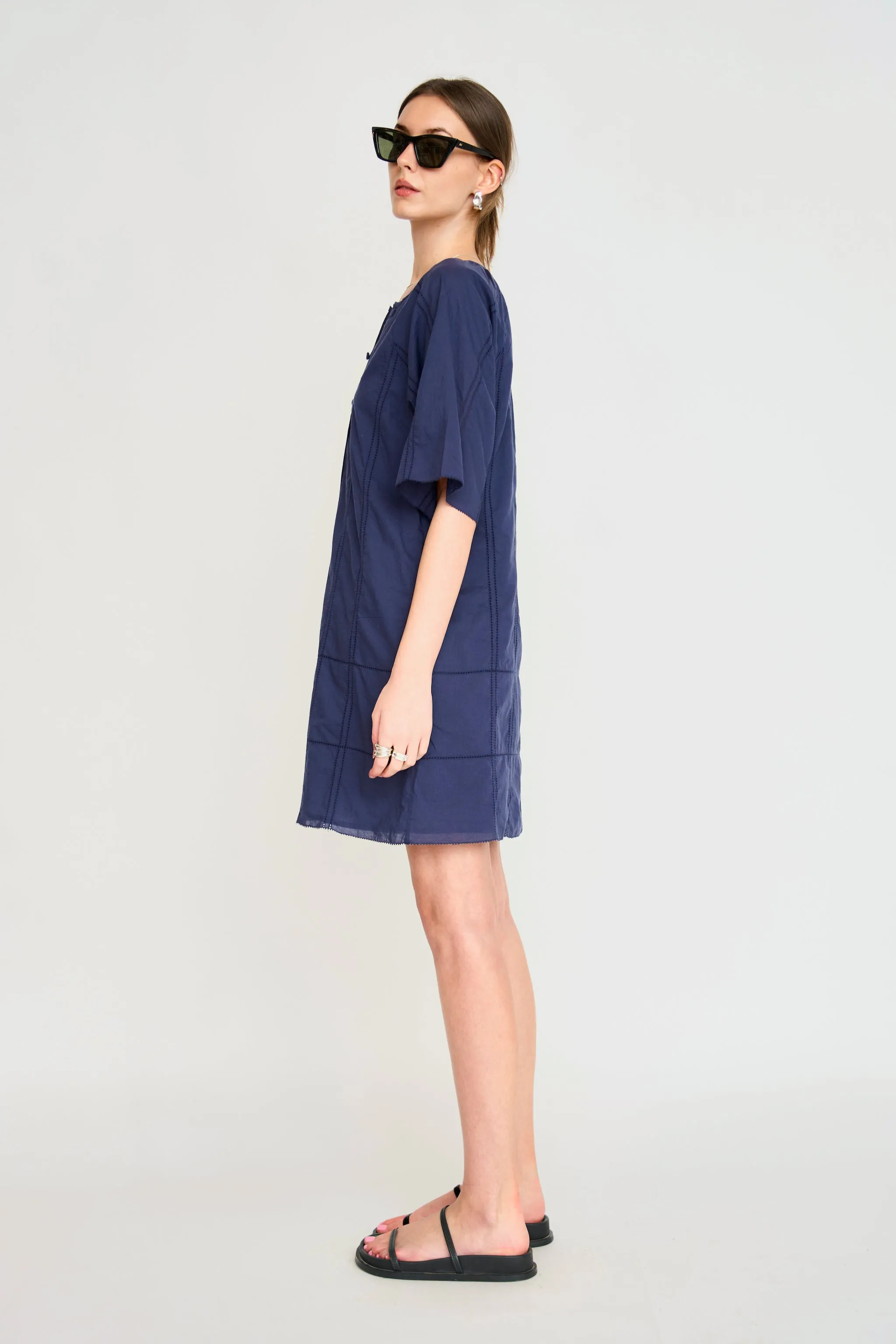 Wales Short Dress in Blueberry sold by Mirth product image thumbnail 4