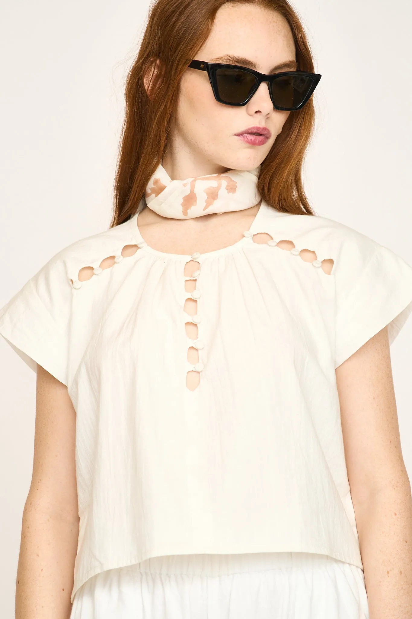 Merida Top in White sold by Mirth product image thumbnail 2