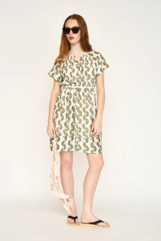 Vienna Short Dress in Dill Orchard Road made by Mirth