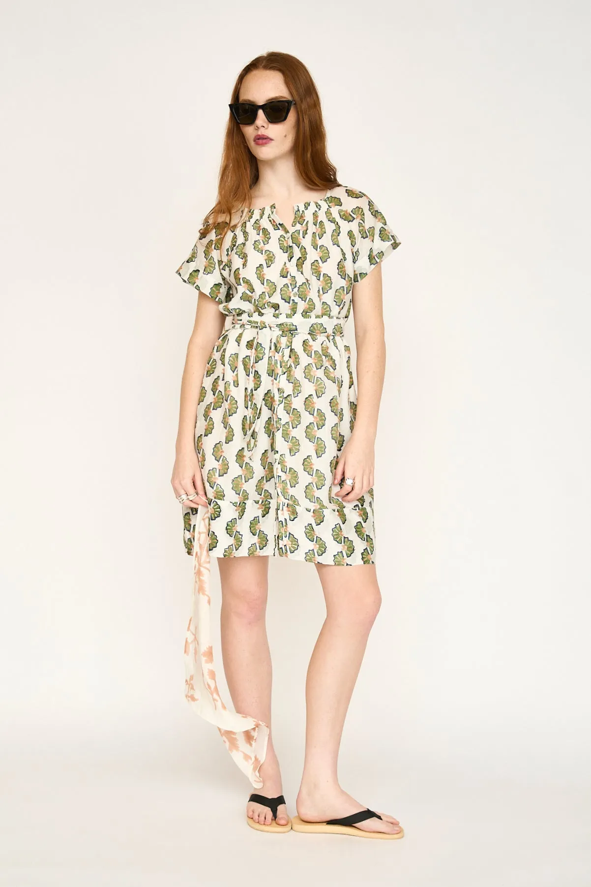 Vienna Short Dress in Dill Orchard Road sold by Mirth