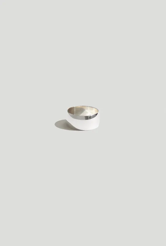 Cigar Band Ring Sterling Silver sold by Maslo