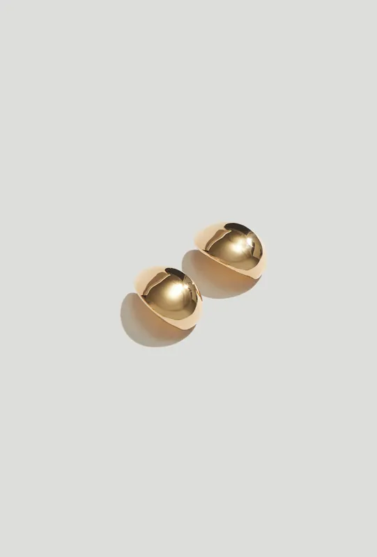 Huggie Earrings Gold sold by Maslo