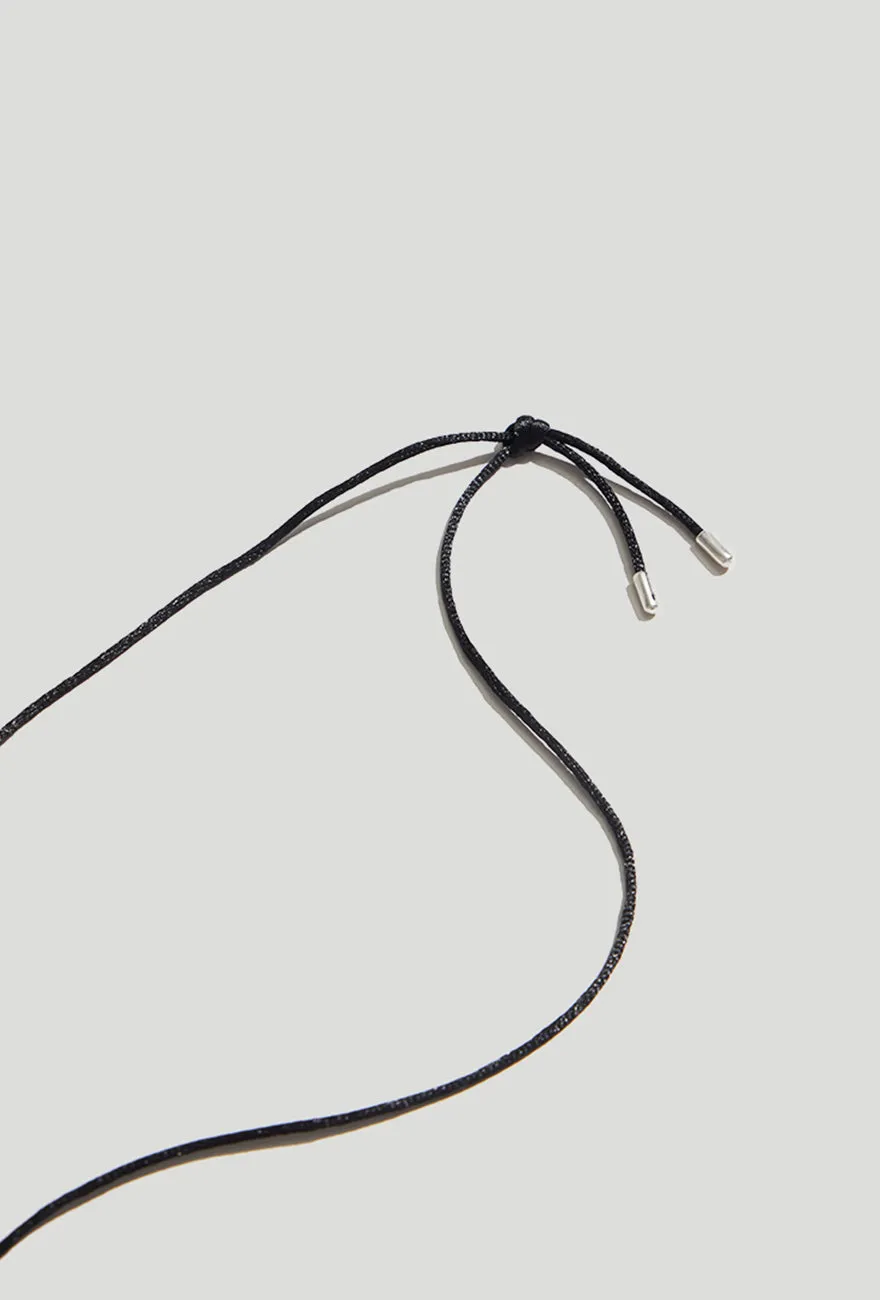 Large Pebble Pendant Necklace Sterling Silver with Cord sold by Maslo product image thumbnail 3