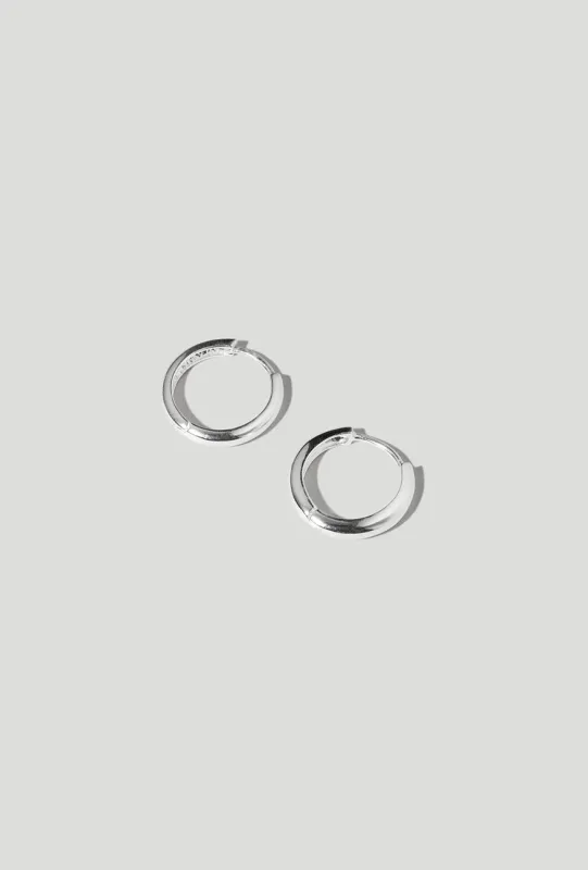 Medium Hoop Earrings Sterling Silver sold by Maslo