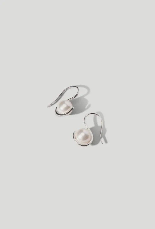 Wrap Earrings Pearl sold by Maslo