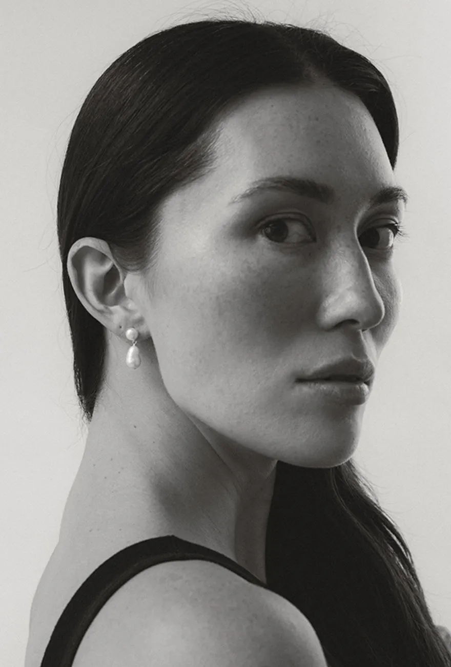 Milena Pearl Earrings sold by Maslo product image thumbnail 2