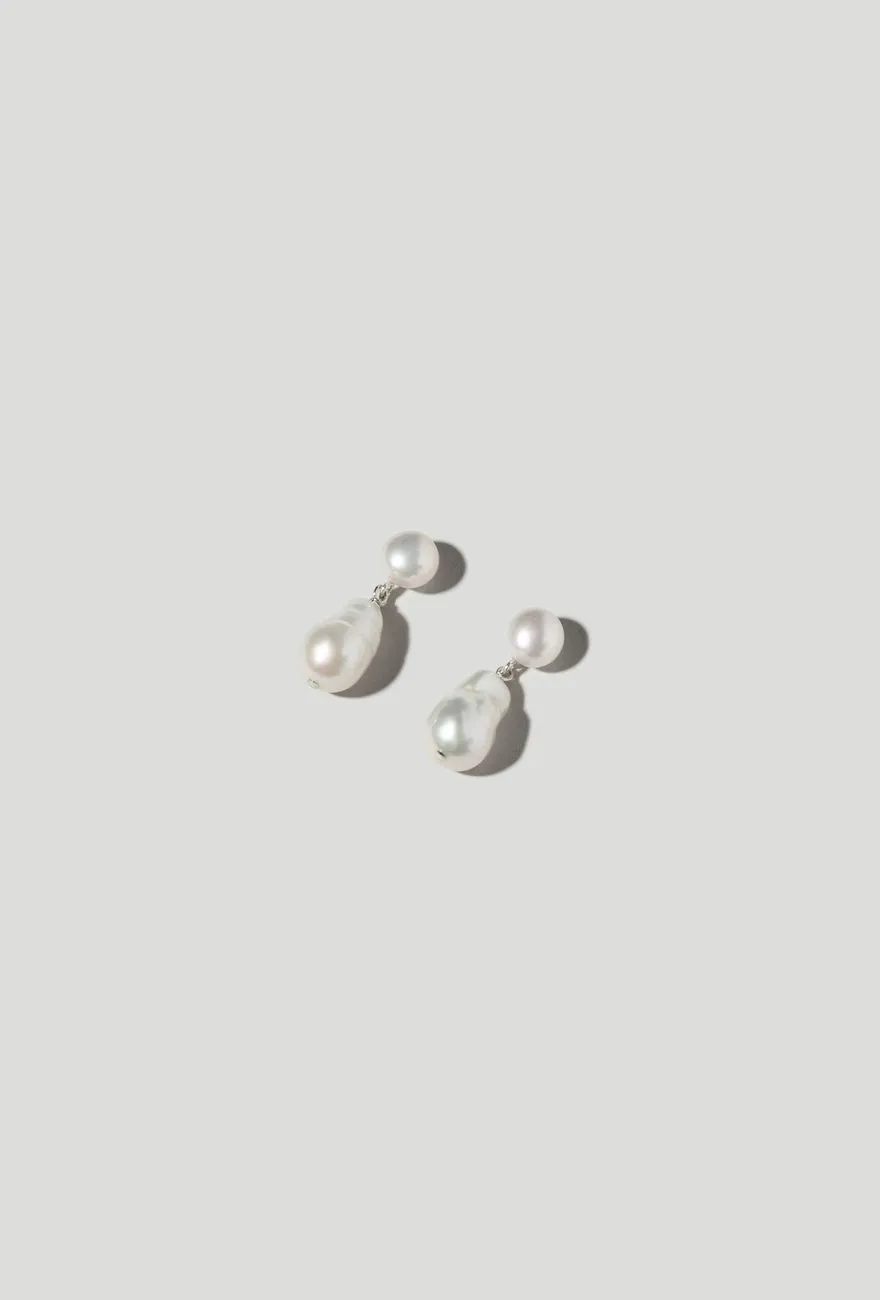 Milena Pearl Earrings sold by Maslo