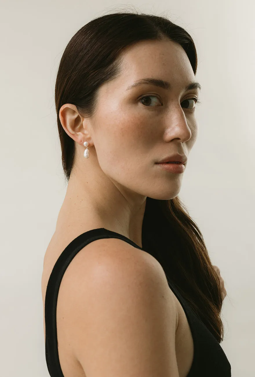 Milena Pearl Earrings sold by Maslo product image thumbnail 3