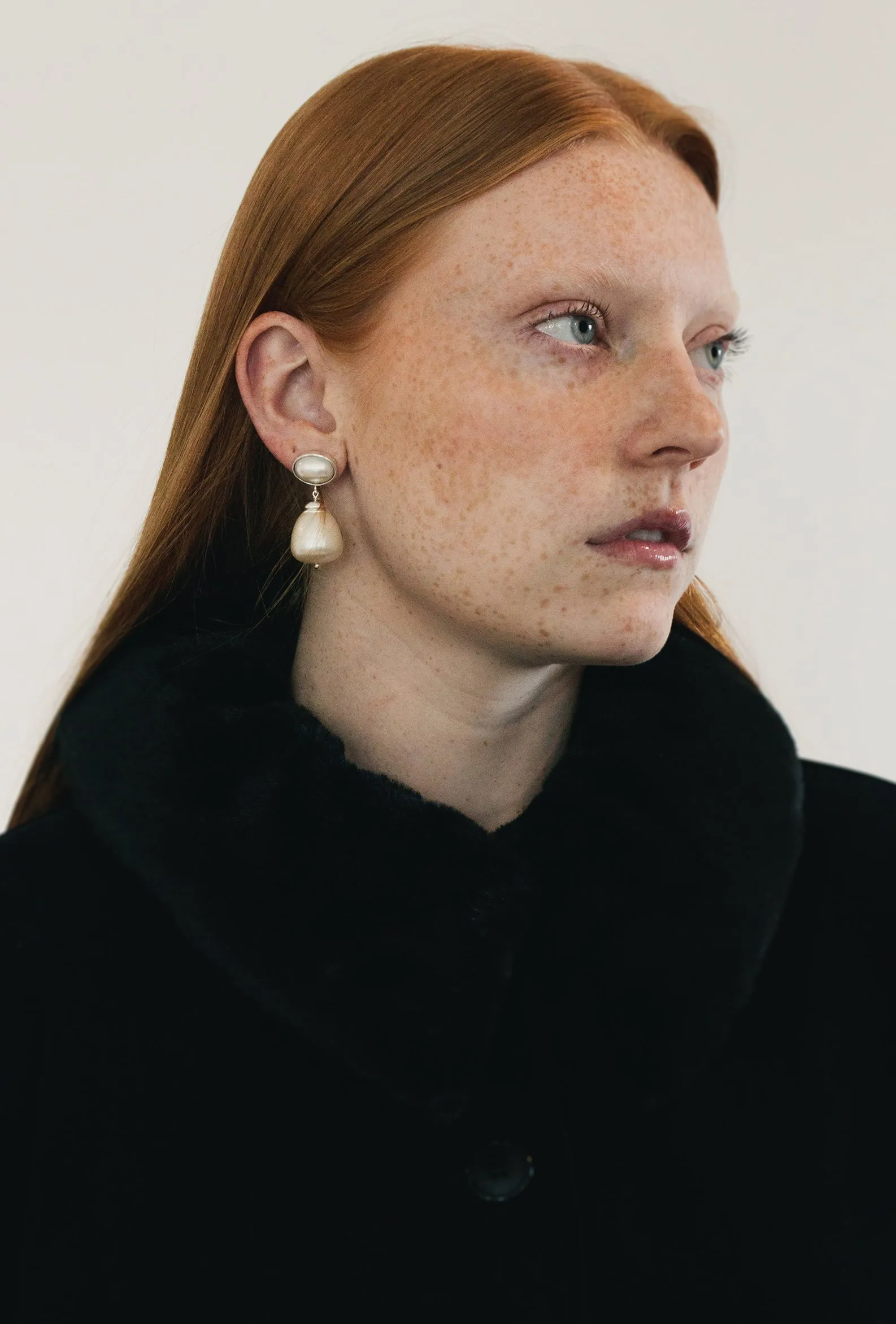 Marceau Earrings Pearl sold by Maslo product image thumbnail 3