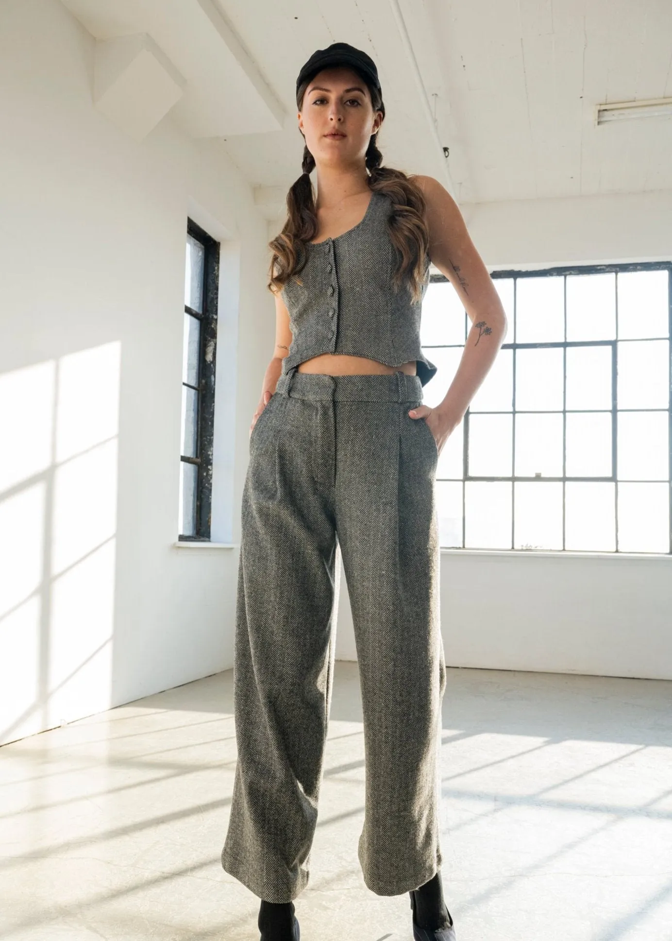 Lewis Pants Herringbone sold by Bodybag by Jude