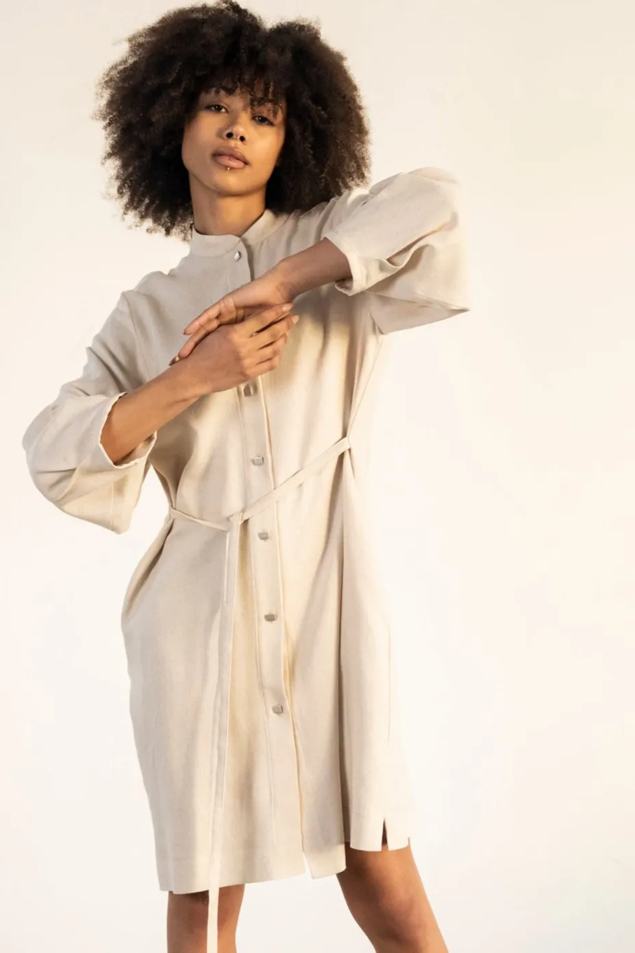 Alfred Linen dress sold by Bodybag by Jude product image thumbnail 2