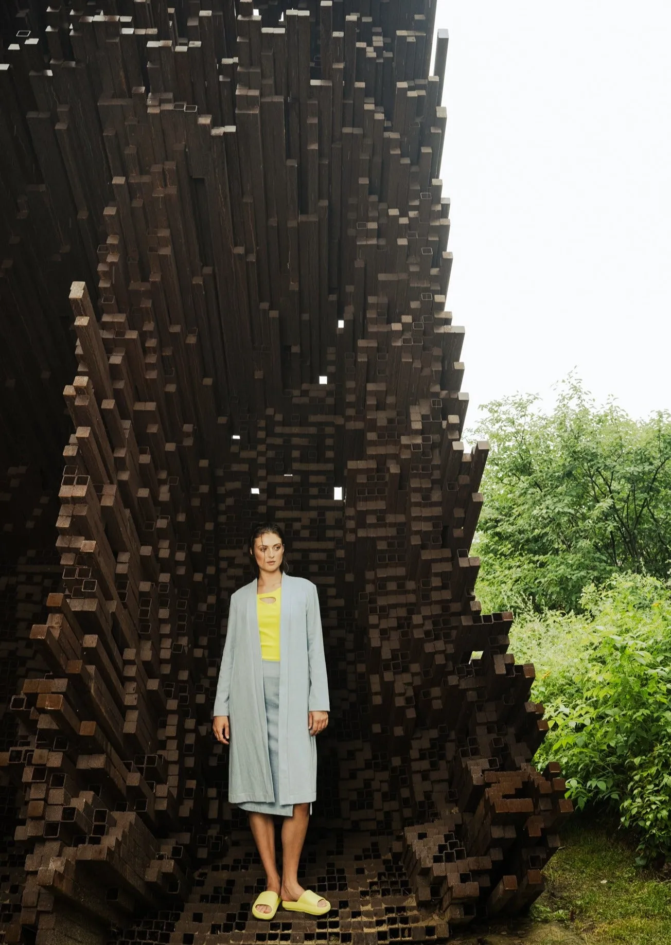 Orlean jacket bleached denim sold by Bodybag by Jude product image thumbnail 5