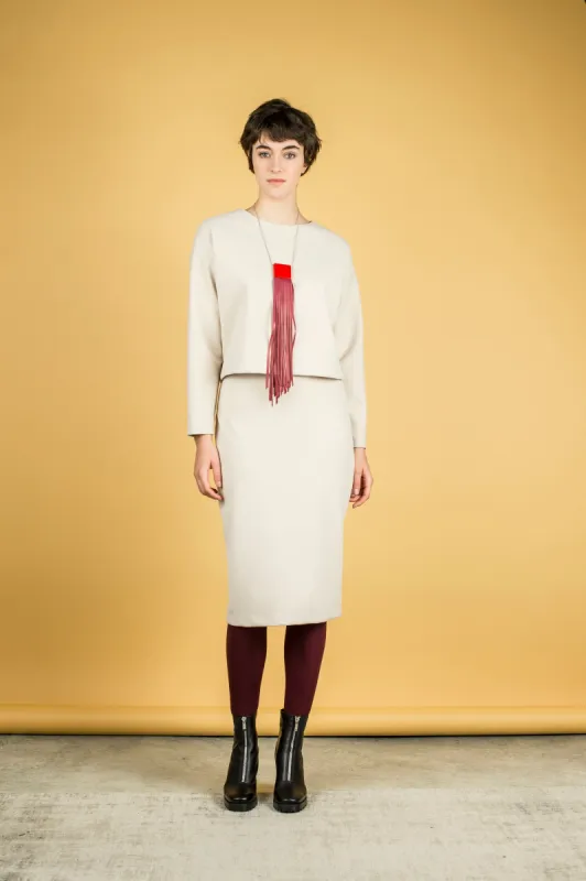 WHITE PENCIL SKIRT sold by Bodybag by Jude