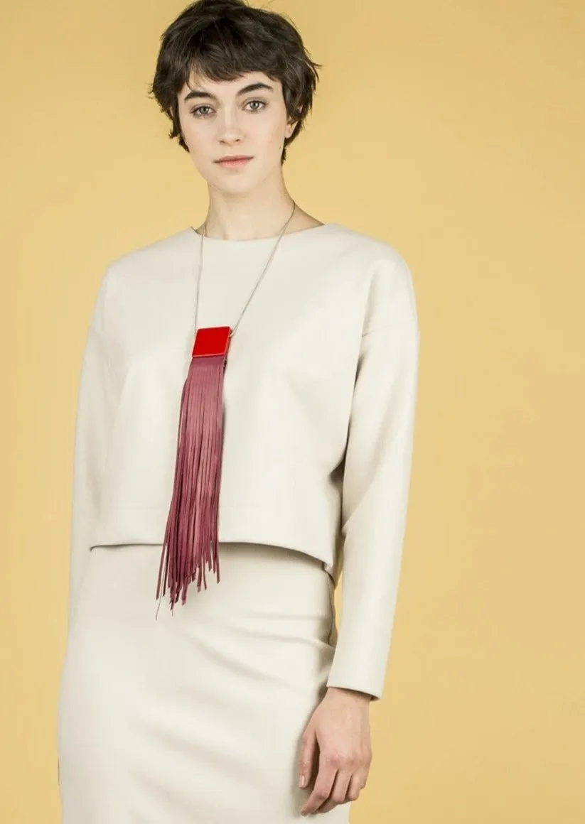 White Velour Crop Top sold by Bodybag by Jude