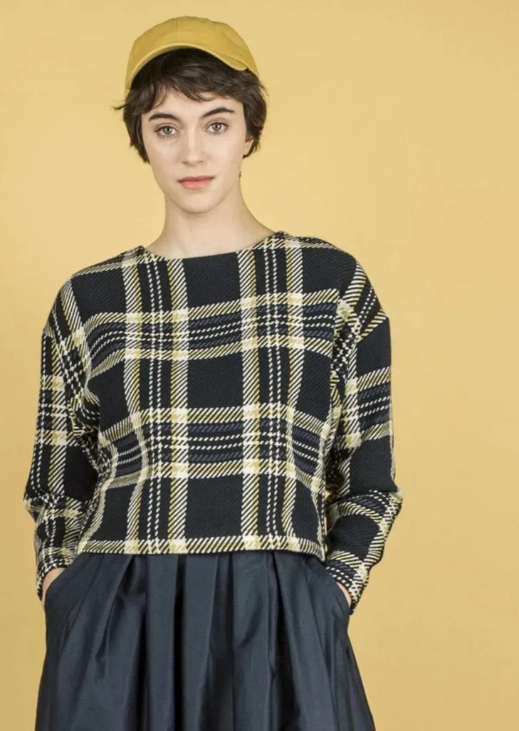 White - Crop Top (plaid) sold by Bodybag by Jude