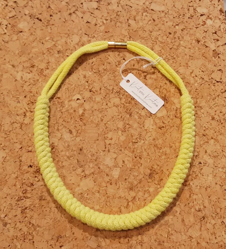 Rowan - Tight-Knot Cotton Necklace sold by Bodybag by Jude