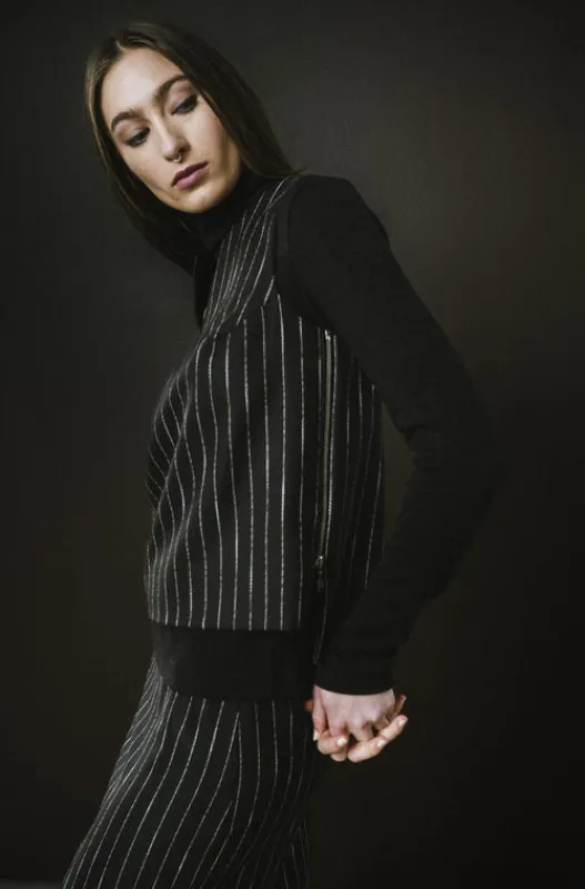 Regent Top Pinstripe sold by Bodybag by Jude