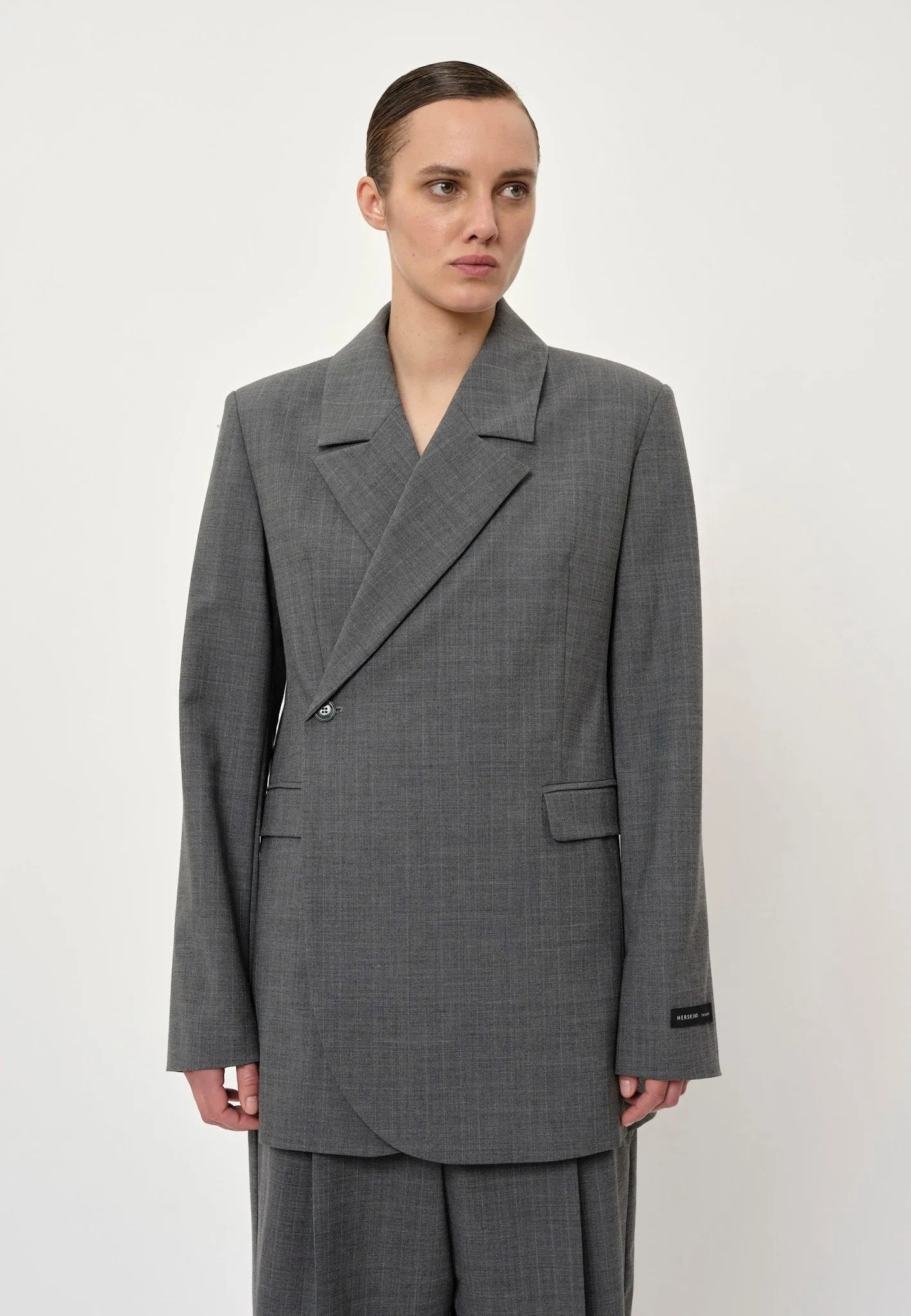 Lillith Blazer - Ligth Grey Pinstripe sold by Birgitte Herskind product image thumbnail 3