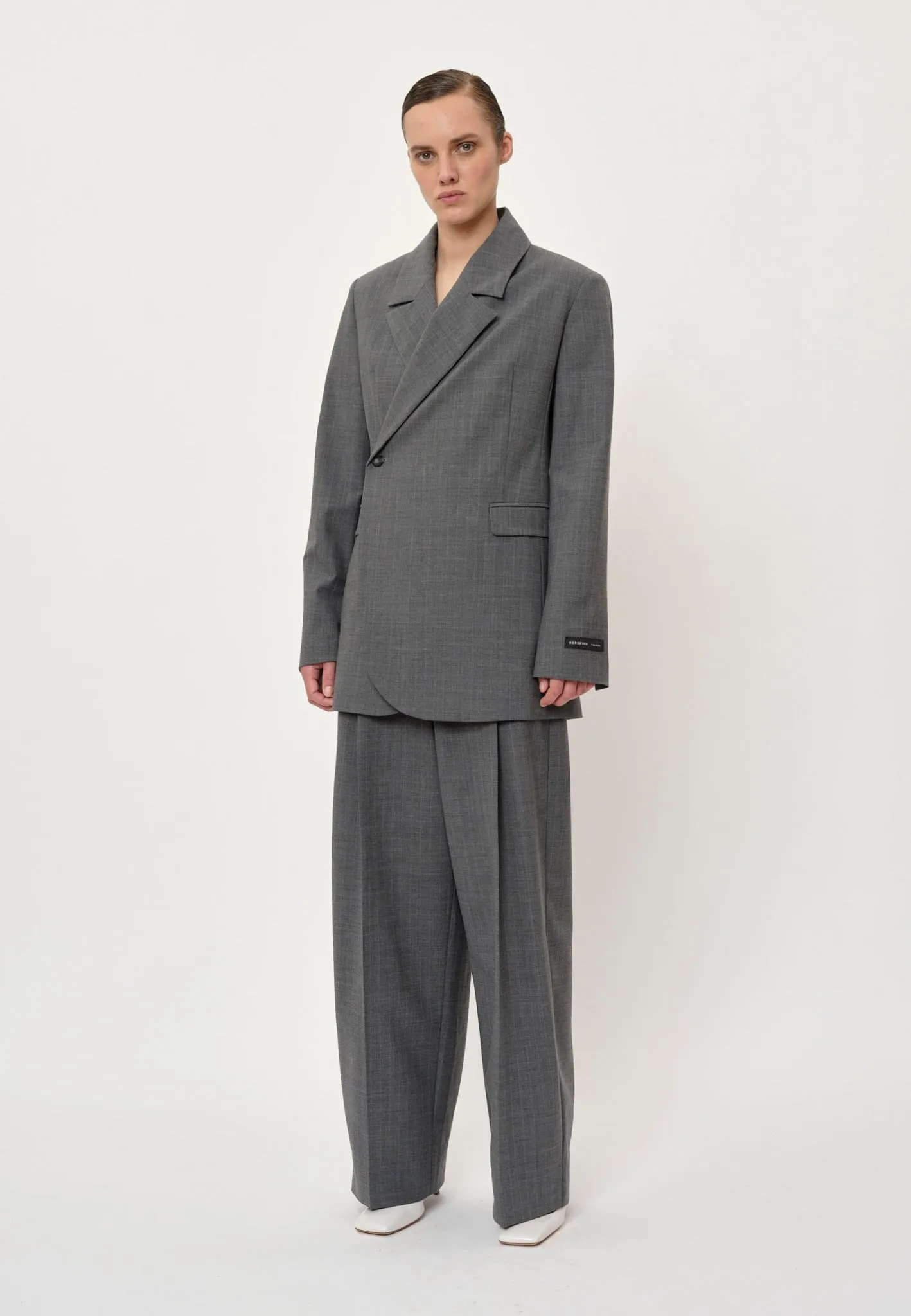 Lillith Blazer - Ligth Grey Pinstripe sold by Birgitte Herskind product image thumbnail 5